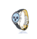 Breitling Navitimer B01 Chronograph 43 steel alligator strap blue 2024 box + papers