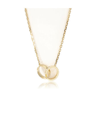 Cartier Love necklace  420 necklace - yellow gold 18 diamonds 2023 box + papers