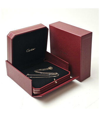 Cartier Love necklace  420 necklace - yellow gold 18 diamonds 2023 box + papers