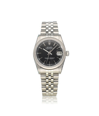 Rolex Datejust 31 NEW ROLEX SERVICE - 1997 B+P | steel black Jubilee