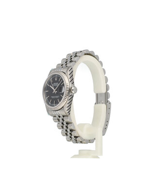 Rolex Datejust 31 NEW ROLEX SERVICE - 1997 B+P | steel black Jubilee