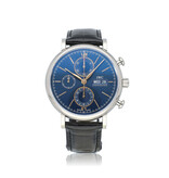 IWC Portofino Chronograph 42 NEW IWC STRAP - 2021 B+P | steel blue