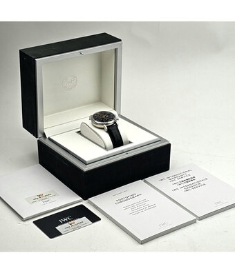 IWC Portofino Chronograph 42 NEW IWC STRAP - 2021 B+P | steel blue