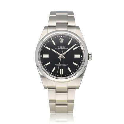 Oyster Perpetual 41 steel black domed Oyster 2024 box + papers