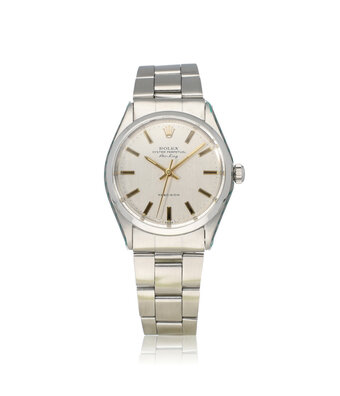 Rolex Air-king  NEW ROLEX SERVICE - 1973 | steel silver index Oyster