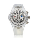Hublot Big Bang Unico Sapphire Perpetual Calendar 45 Sapphire skeleton box + papers