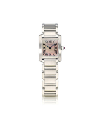 Cartier Tank Française 25,35 mother of Pearl - steel roman