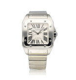 Cartier Santos 100 XL 38 automatic steel - steel bracelet