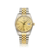 Rolex Oysterdate  34 steel - yellow gold champagne ETB Jubilee 75-serial - 1983