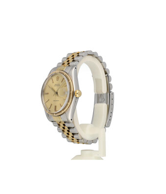 Rolex Oysterdate  34 steel - yellow gold champagne ETB Jubilee 75-serial - 1983