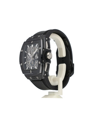 Hublot Spirit of Big Bang Ceramic Chronograph 42 ceramic Skeleton rubber strap 2025 B+P