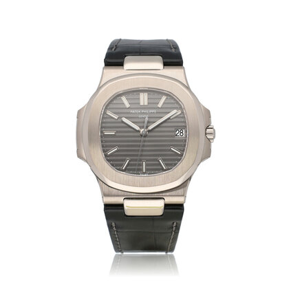 Nautilus  40 2008 box + papers | white gold grey / slate