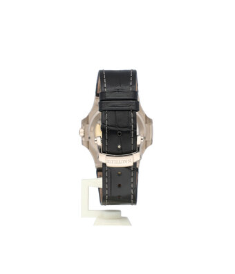 Patek Philippe Nautilus  40 2008 box + papers | white gold grey / slate