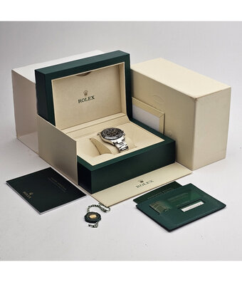 Rolex Daytona  40 steel black ceramic Oyster 2020 box + papers