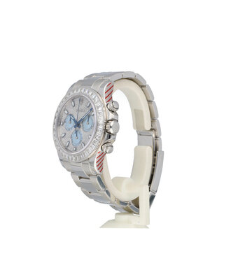 Rolex Daytona  40 - 2016 B+P | Platona - Platinum factory paved diamond baguette