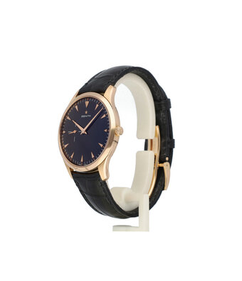 Zenith Elite Ultra Thin Small Second 40 gold folding clasp - 2019 B+P | rose gold - black - allig