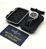 Breitling Navitimer World  NEW BREITLING SERVICE INCL. BREITLING STRAP | steel black