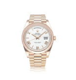 Rolex Day-Date 40 rose gold - white roman President 2024 box + papers