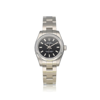 Oyster Perpetual 26 NEW ROLEX SERVICE 2020 B+P | steel black Oyster