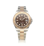 Rolex Yacht-master 37 - choco 2022 box + papers | steel - rose gold brown medium