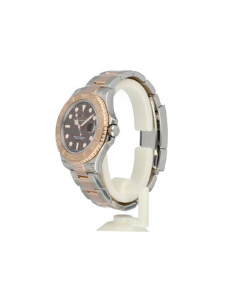 Rolex Yacht-master 37 - choco 2022 box + papers | steel - rose gold brown medium