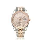 Rolex Datejust 41 - 2024 box + papers | steel - rose gold sundust - pink Jubilee