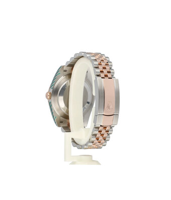 Rolex Datejust 41 - 2024 box + papers | steel - rose gold sundust - pink Jubilee