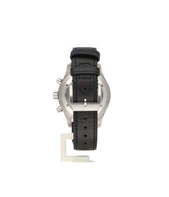 IWC Pilot's Watch Double Chronograph 46 steel black day - date | NEW IWC STRAP