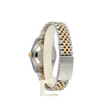 Rolex Datejust 36 NEW ROLEX SERVICE - 2004 B+P | steel - gold champagne diamond domed Jubilee