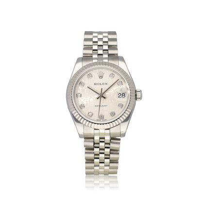 Datejust 31 computer Jubilee diamond 2019 + papers |steel - white gold