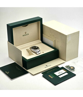 Rolex Datejust II 41 - 2016 box + papers | steel - white gold black roman Oyster