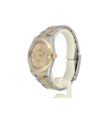 Rolex Datejust 41 2018 box + papers | steel - gold champagne diamond Oyster