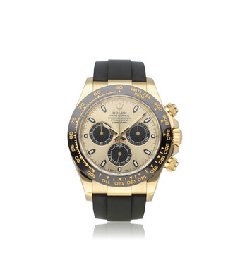 Rolex Daytona  40 Pikachu 2018 box + papers | yellow gold ceramic Oysterflex - rubber champagne