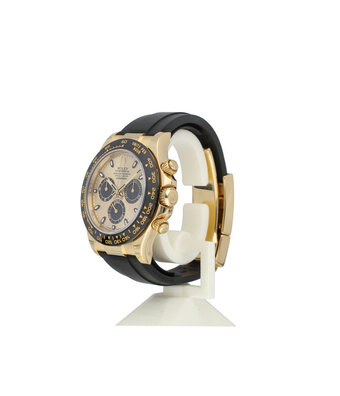 Rolex Daytona  40 Pikachu 2018 box + papers | yellow gold ceramic Oysterflex - rubber champagne