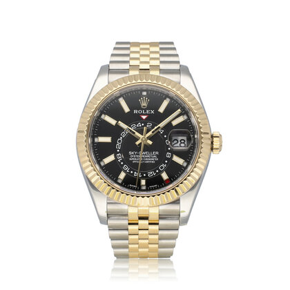 Sky-Dweller  42 2021 box + papers | steel - yellow gold Jubilee black