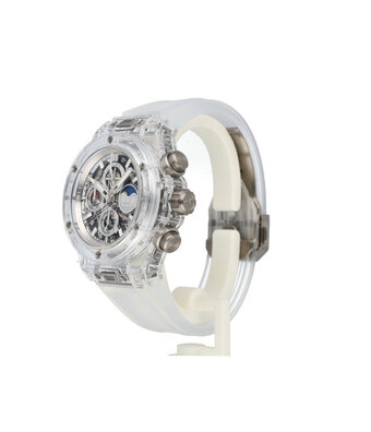 Hublot Big Bang Unico Sapphire Perpetual Calendar 45 Sapphire skeleton box + papers