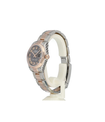 Rolex Datejust 31 NEW ROLEX SERVICE - 2020 B+P | steel - rose gold slate diamond Oyster