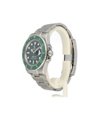 Rolex Submariner Date 40 NEW ROLEX SERVICE - 2017 B+P | steel green - Hulk ceramic