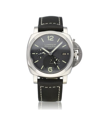 Panerai Luminor 3 Days GMT Automatic Acciaio  2020 box + papers | steel black