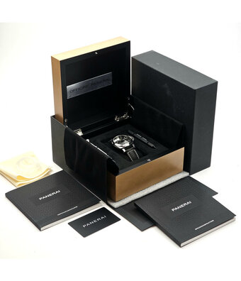 Panerai Luminor 3 Days GMT Automatic Acciaio  2020 box + papers | steel black