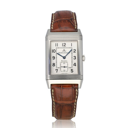 Reverso Grand taille 26 1998 box + papers | steel silver