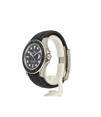 Rolex Yacht-master 42 white gold ceramic rubber Oysterflex 2022 box + papers