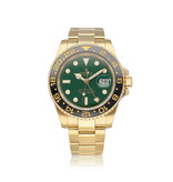 Rolex GMT-Master II 40 money green 2006 + box | yellow gold ceramic
