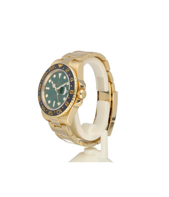 Rolex GMT-Master II 40 money green 2006 + box | yellow gold ceramic