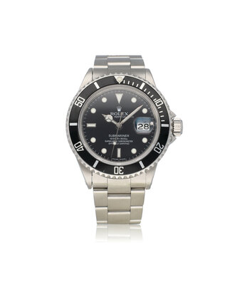 Rolex Submariner Date 40 steel black 85-serial 1984 + box