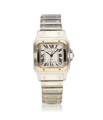 Cartier Santos de Cartier Galbée XL XL steel - yellow gold | ref. 2823 | 2008 box + papers