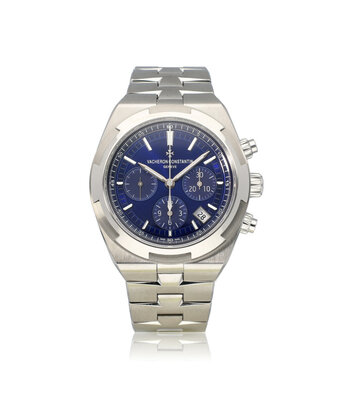 Vacheron Constantin Overseas Chronograph 43 2023 box + papers | steel blue chronograph