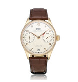 IWC Portugieser Automatic 7 days Power Reserve 42 NEW IWC STRAP | rose gold zilver