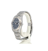 Rolex Datejust 36 steel - white gold blue fluted Oyster 2016 box + papers