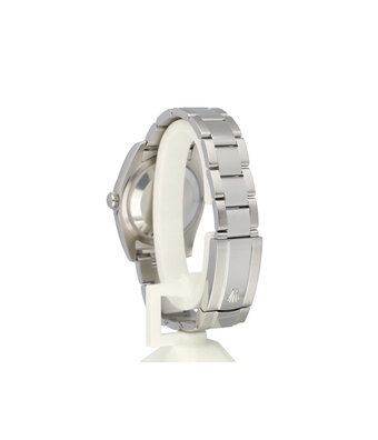 Rolex Datejust 36 steel - white gold blue fluted Oyster 2016 box + papers